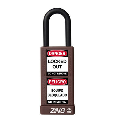 ZING Padlock, Keyed Alike, Brown- Model 7085